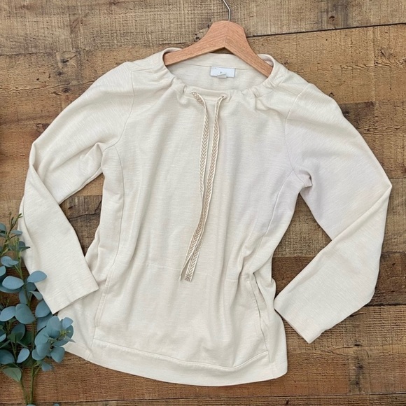 J JILL Soft Lightweight PULLOVER, Kangaroo Pocket in Front - Picture 9 of 11